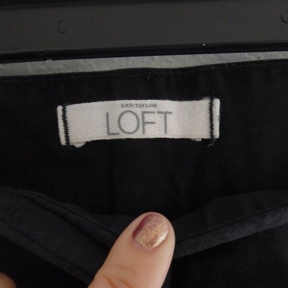 Ann Taylor Loft  Black Pants Size 10 - Picture 5 of 5